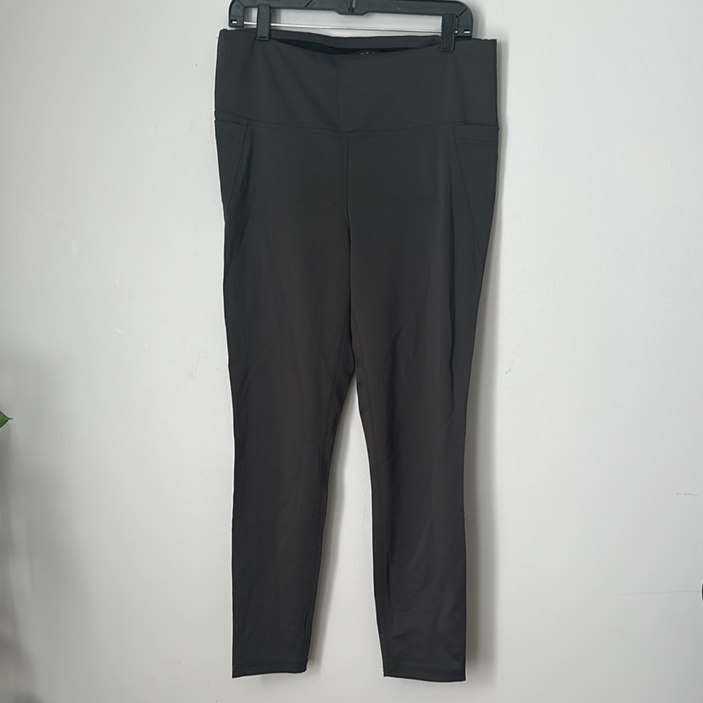 Rachel Zoe Gray leggings with side pockets size L